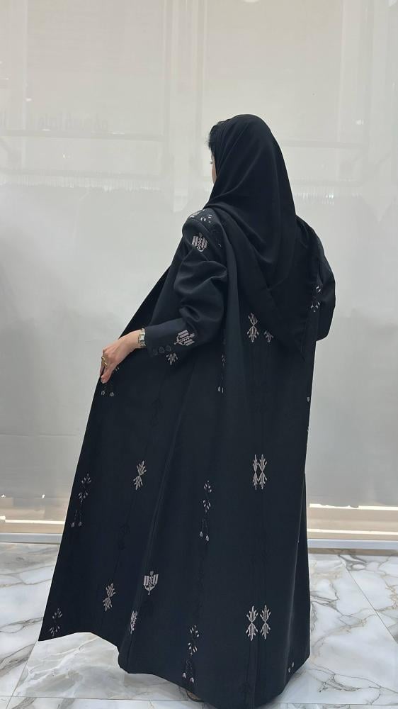بليزر هيله بقماش لنن تطريز سدو