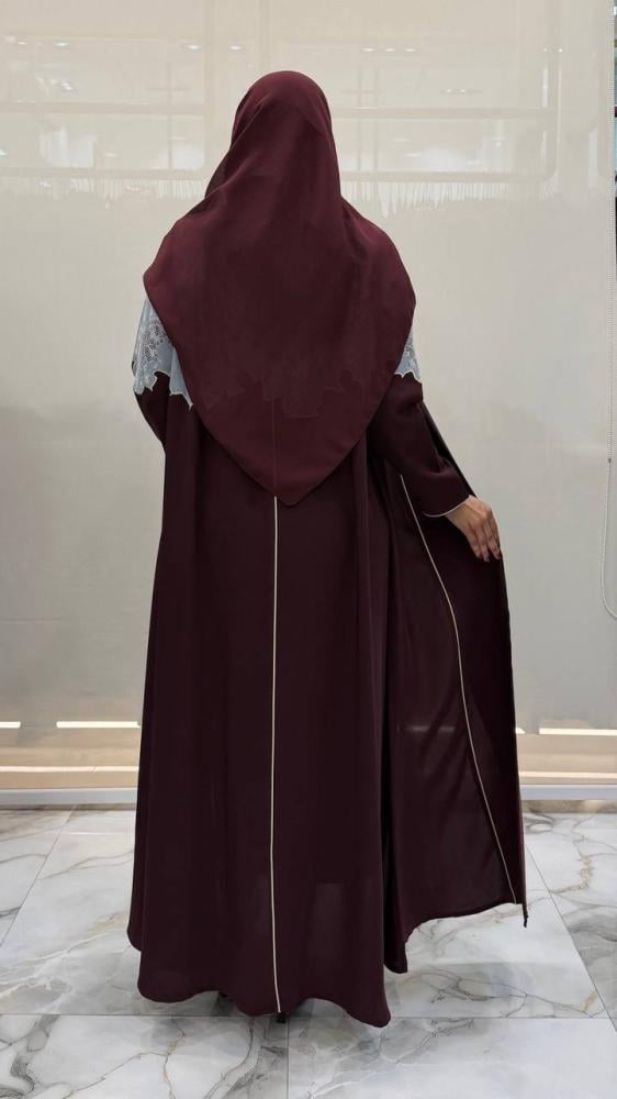عباية درر كلوش بقماش سراميك
