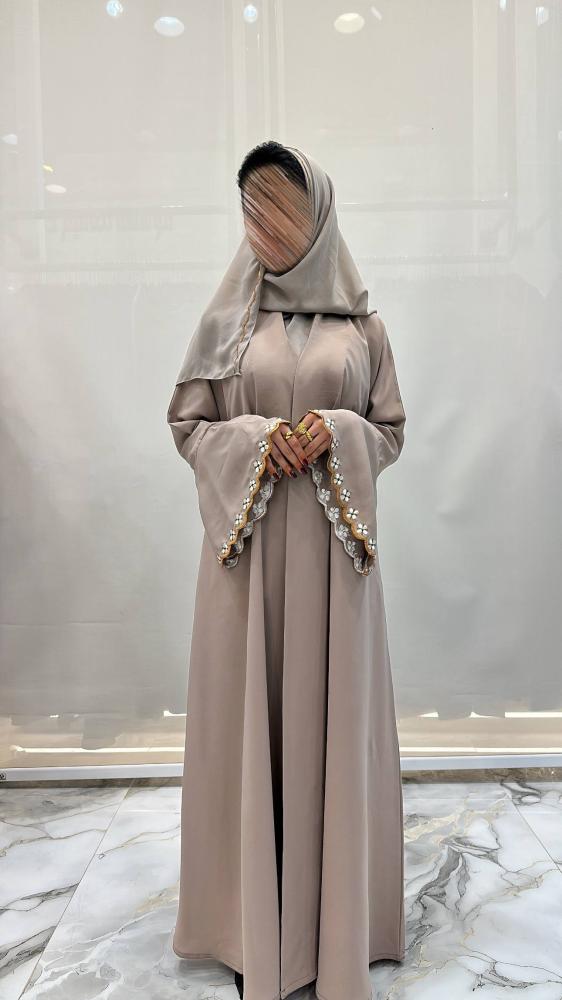 Names Abaya colorful and embroidered with the edges and the headscarf