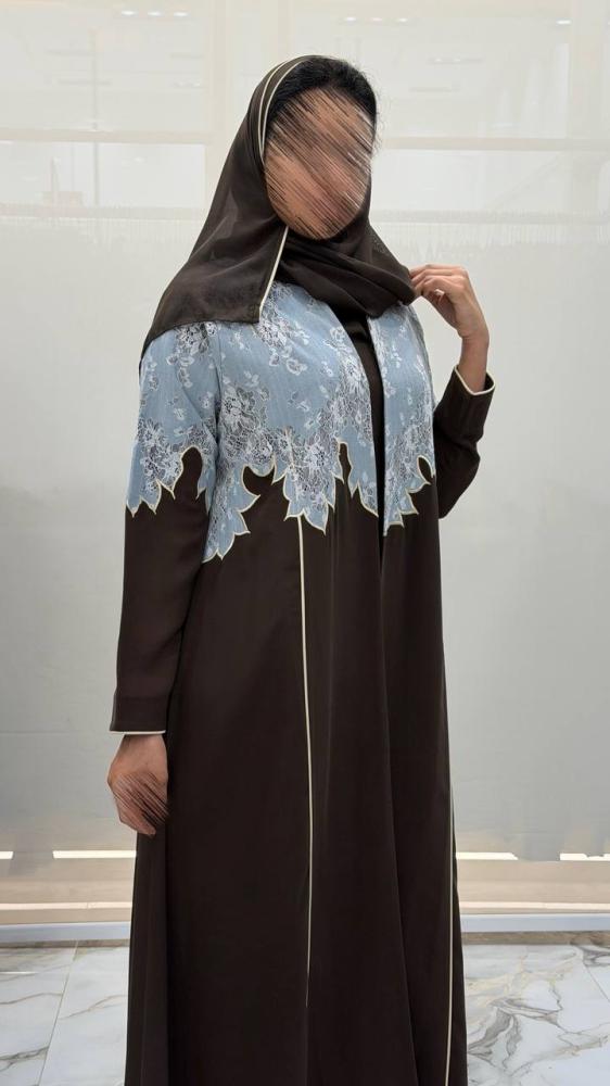 عباية درر كلوش بقماش سراميك