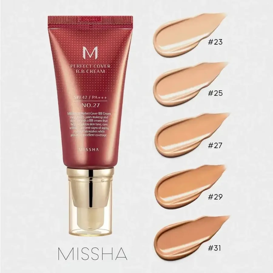 BB cream foundation perfect from Missha level 27