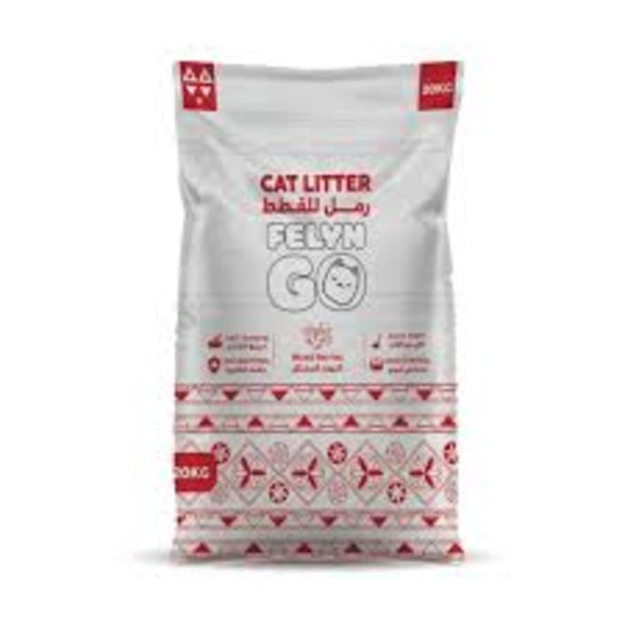 رمل قطط Felyn go بنكهة التوت المختلط 20 كجم