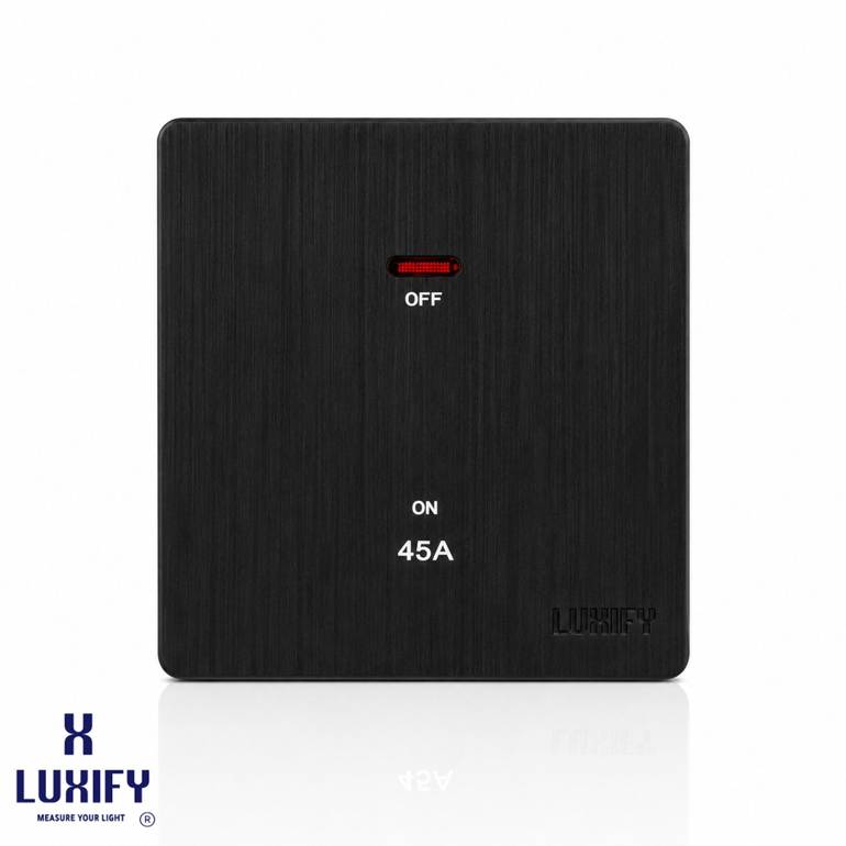 مفتاح مكيف 45 امبير كبير LUXIFY اسود