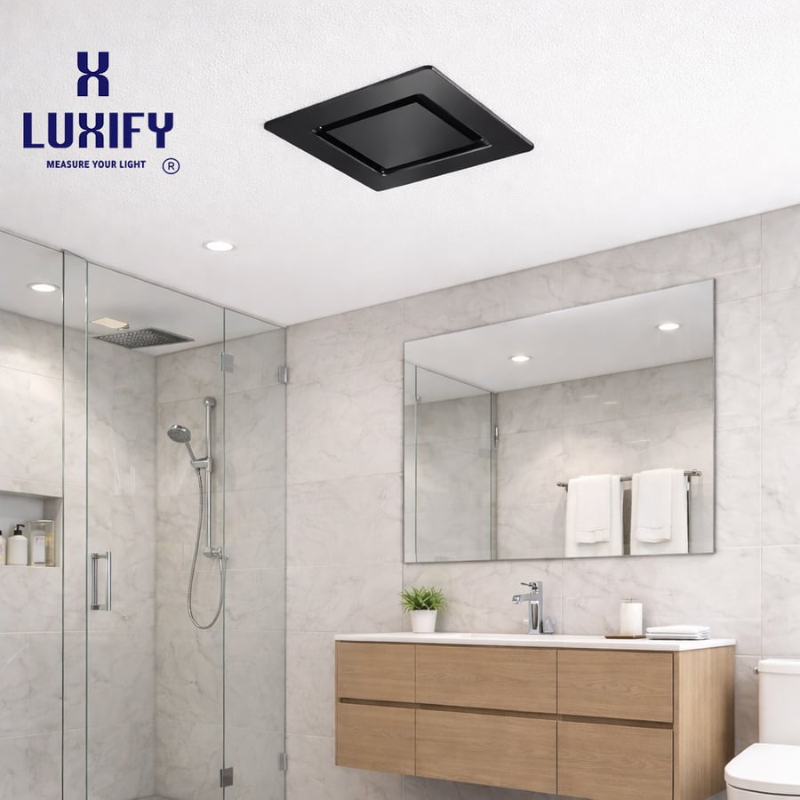 مروحة شفط ديكور اسود 25*25 LUXIFY