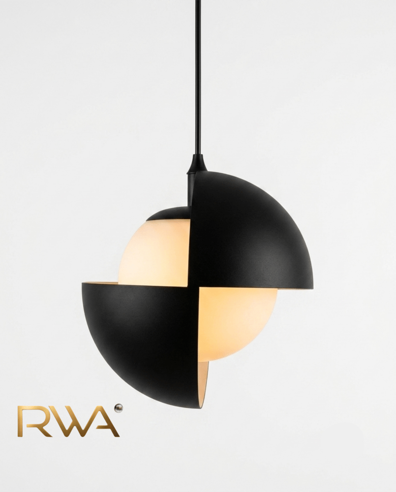 نارة داخلية  معلقة متحركة مودرن أسود 15W
