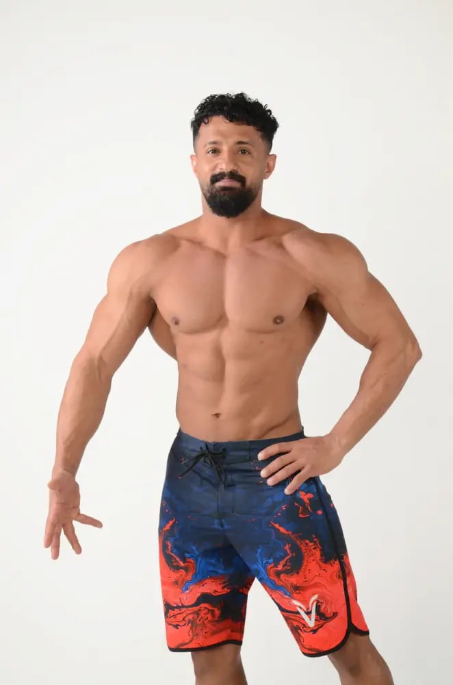 AQUA BLAZA men's Physique shorts elite 19.5 inch