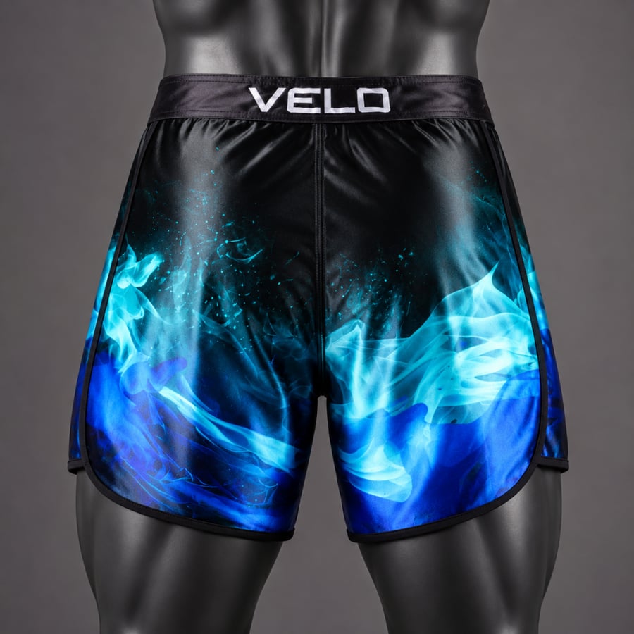Blaze Blue Physique Competition Shorts by VELO