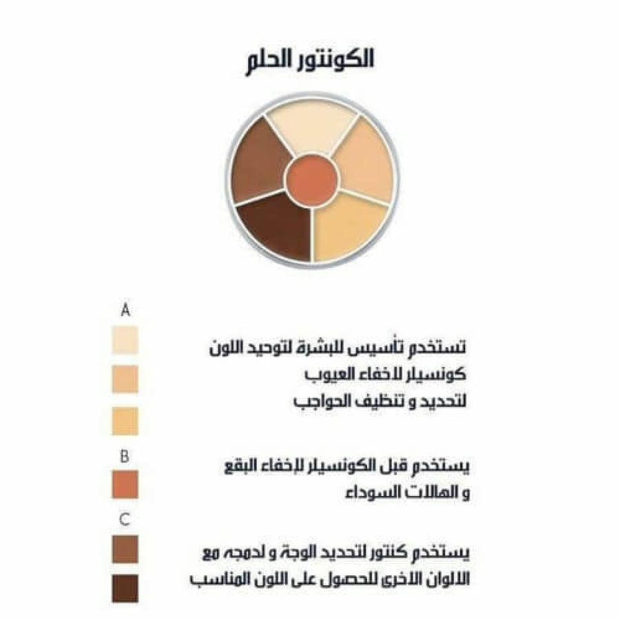 كونتور الحلم كريولان سداسي kryolan