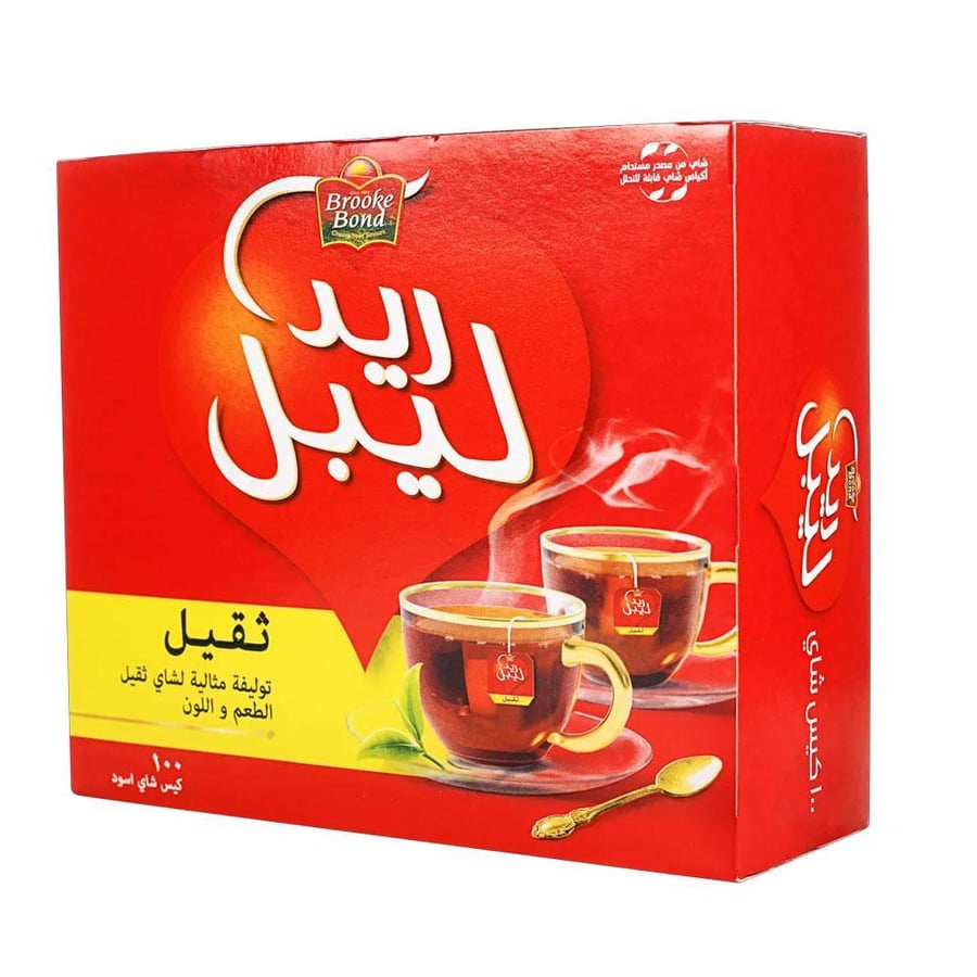 شاي ريد ليبل اسود 100كيس 200غ