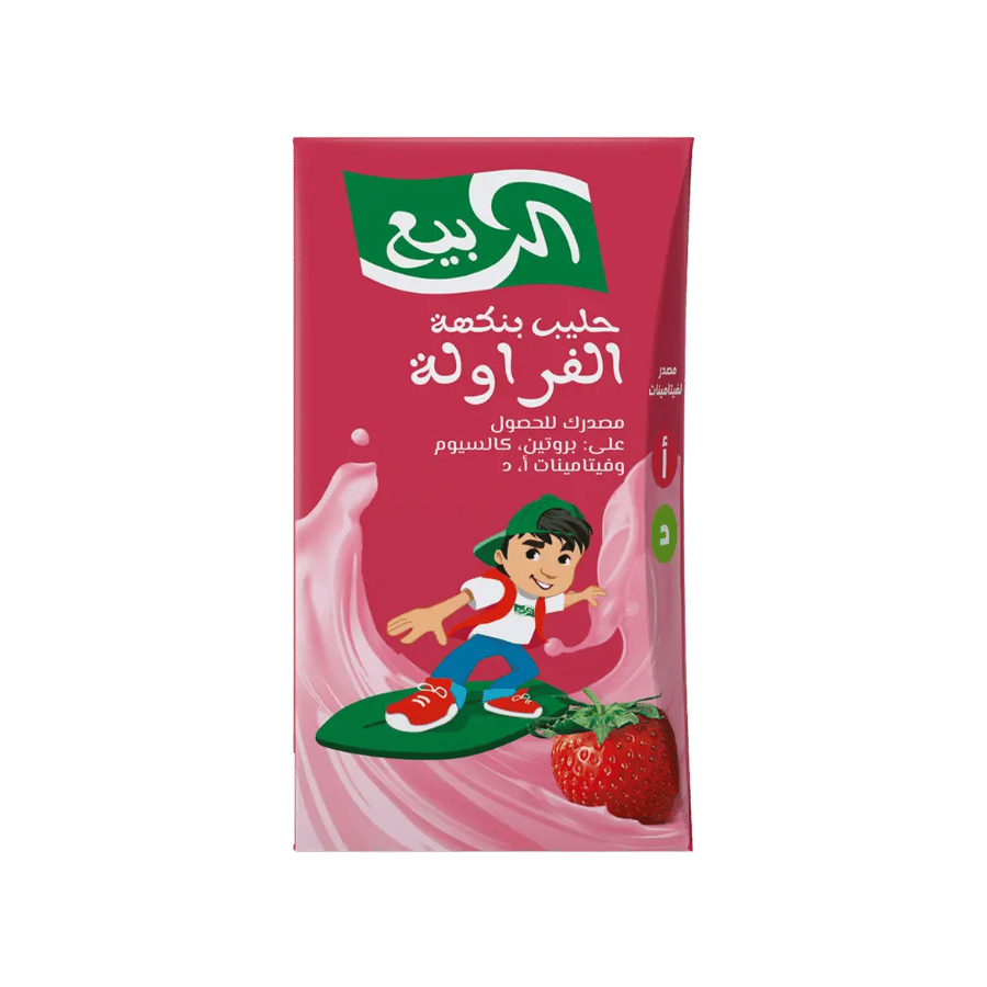 حليب فراولة 125مل الربيع wah
