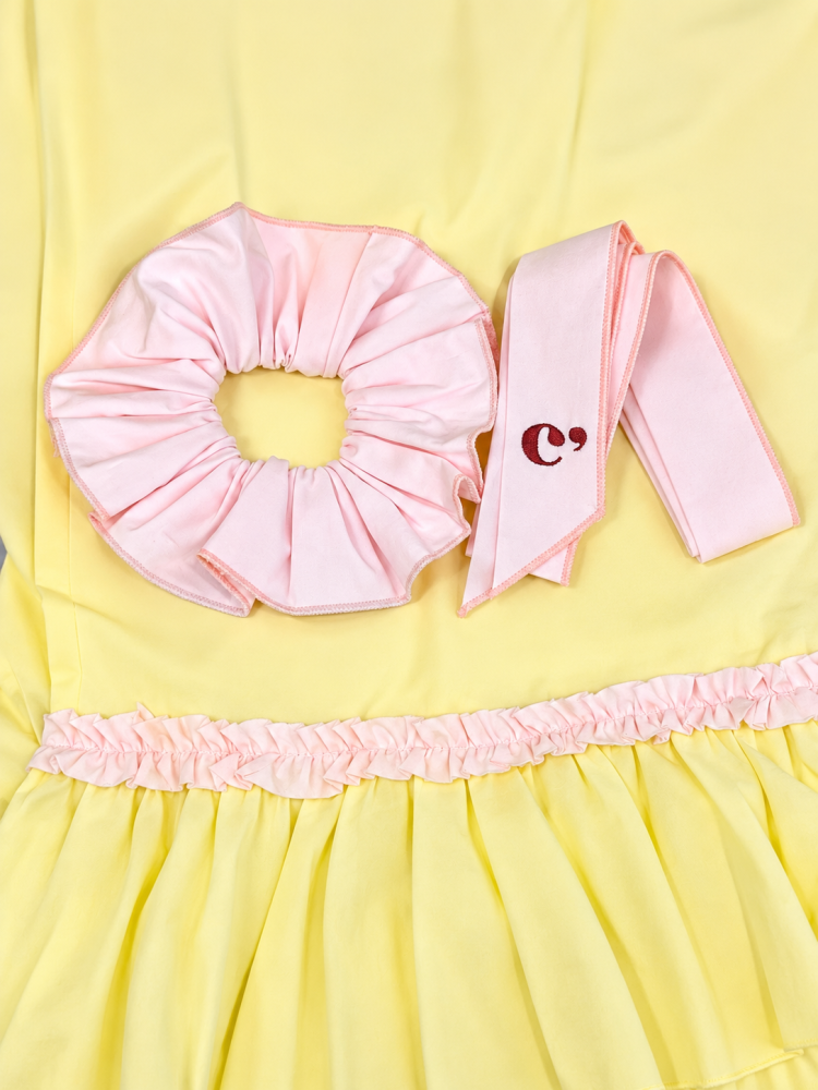 بجامة الصيف pink & yellow