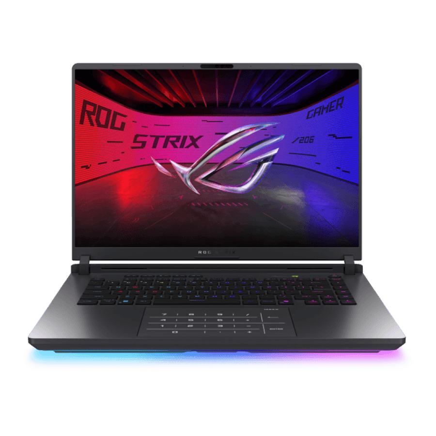 لابتوب الألعاب ASUS ROG Strix G16 G615LW-S5158، شاشة IPS مقاس 16 بوصة، معالج Intel Core Ultra 9 275HX، ذاكرة وصول عشوائي 16 جيجابايت، قرص صلب SSD بسعة 1 تيرابايت، بطاقة رسومات RTX 5080 بسعة 16 جيجابايت، لون رمادي إكليبس | 90NR0LG1-M007T0