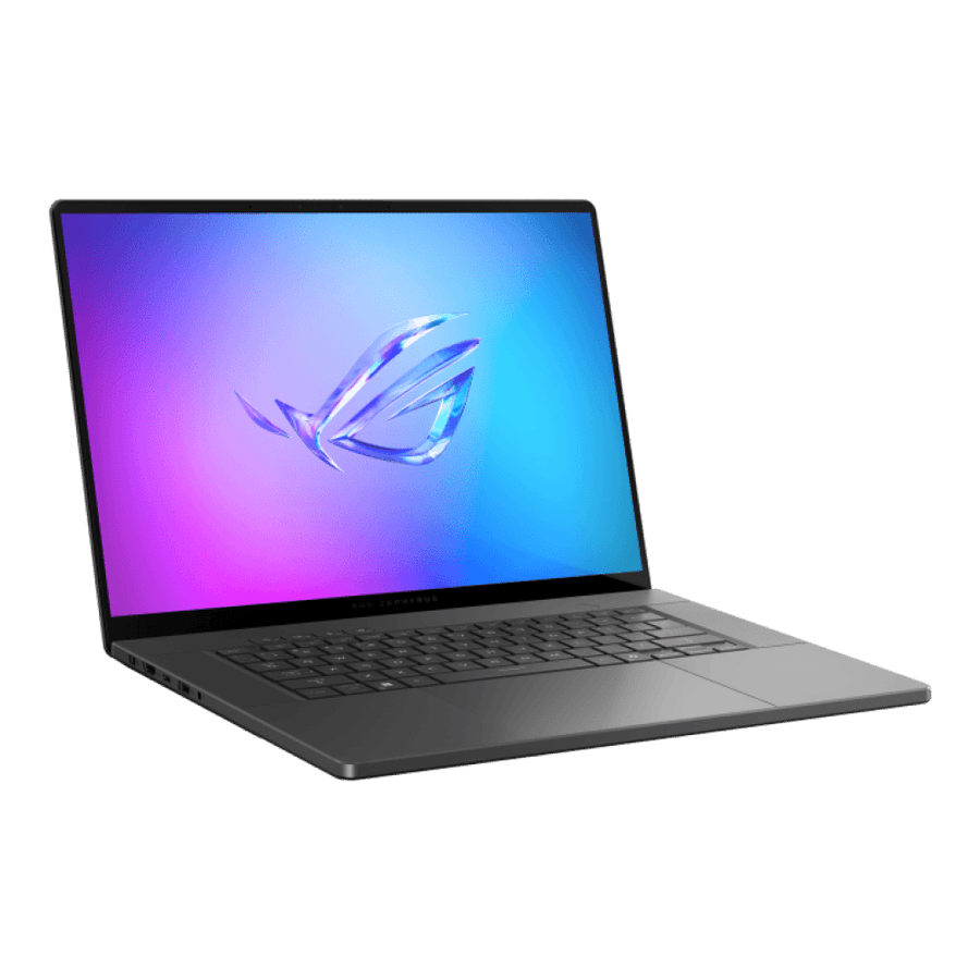 لابتوب الألعاب ASUS ROG Zephyrus G16 GU605، شاشة OLED مقاس 16 بوصة بدقة 2.5K ومعدل تحديث 240 هرتز، معالج Intel Core Ultra 9 285H، ذاكرة وصول عشوائي 16 جيجابايت، قرص صلب SSD بسعة 1 تيرابايت، بطاقة رسومات GeForce RTX 5070 بسعة 8 جيجابايت، لوحة مفاتيح إنجليز
