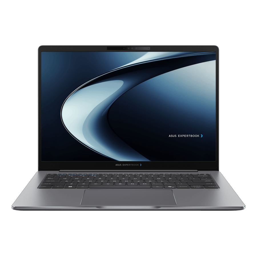 لابتوب ASUS للأعمال بشاشة 14 بوصة ودقة WQXGA – معالج Intel Core Ultra 7 256H، ذاكرة 32 جيجابايت DDR5، قرص تخزين 1 تيرابايت PCIe 5.0 SSD، قارئ بصمة الإصبع، هيكل من الألومنيوم – 90NX0A91-M000B0