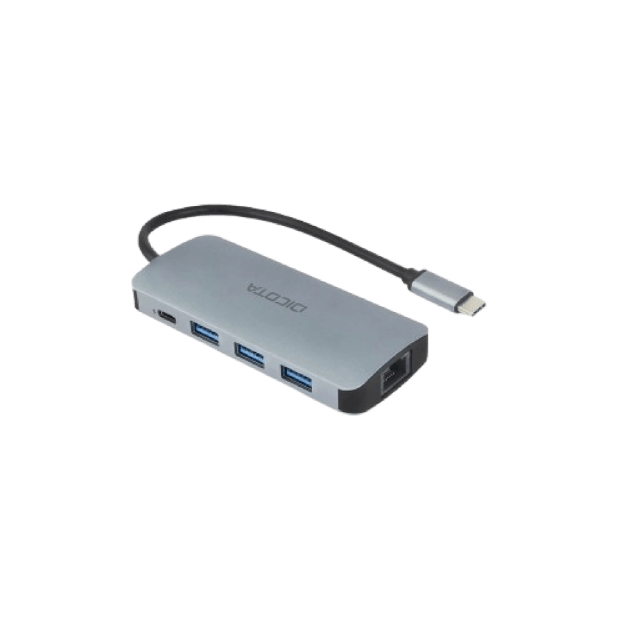 محور متعدد USB-C 8 في 1 بدقة 4K PD 100W - D32062