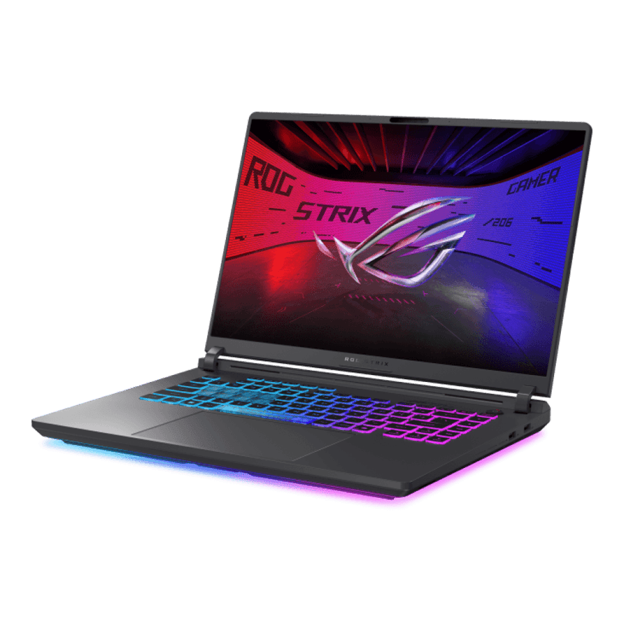 لابتوب الألعاب ASUS ROG Strix G16 G615LW-S5158، شاشة IPS مقاس 16 بوصة، معالج Intel Core Ultra 9 275HX، ذاكرة وصول عشوائي 16 جيجابايت، قرص صلب SSD بسعة 1 تيرابايت، بطاقة رسومات RTX 5080 بسعة 16 جيجابايت، لون رمادي إكليبس | 90NR0LG1-M007T0