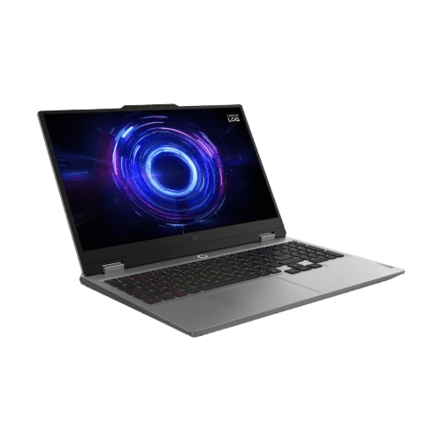 لابتوب الألعاب Lenovo LOQ 15IRX10، معالج Intel Core i7-13650HX، ذاكرة RAM سعة 16 جيجابايت، قرص تخزين SSD M.2 سعة 512 جيجابايت، بطاقة رسوميات NVIDIA GeForce RTX 5050 سعة 8 جيجابايت، شاشة 15.6 بوصة بدقة Full HD (1920x1080) وتقنية IPS ومعدل تحديث 144 هرتز وت