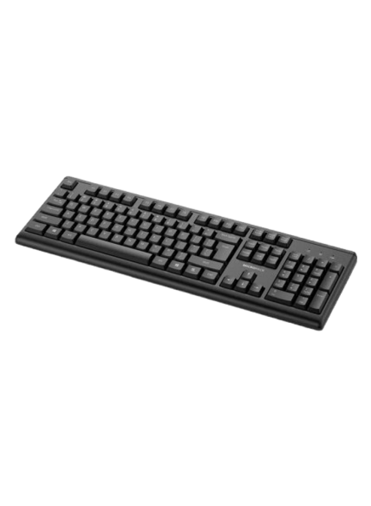 Micropack K-205W-AR Classic Wireless Keyboard, 2.4GHz RF, 104-Key Membrane Keyboard, Low-Profile Keys, Nano USB Receiver, Up to 10m Wireless Range