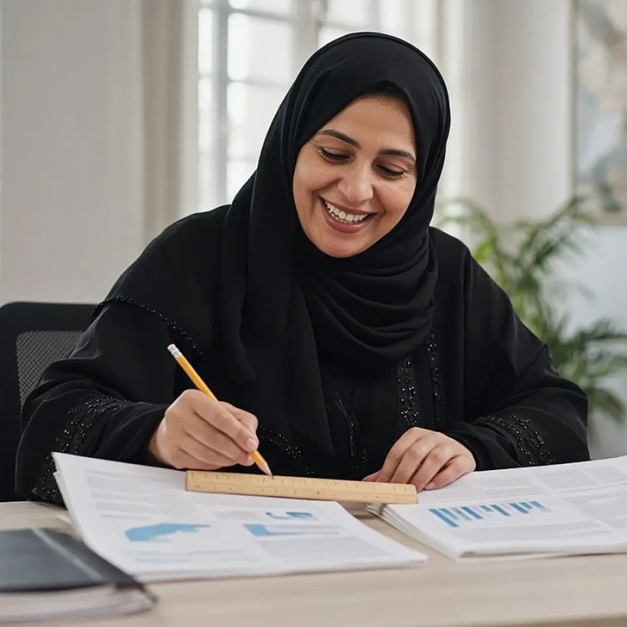 محللة أولى تقارن تقريرين سنويين جنبا إلى جنب بالقلم والمسطرة