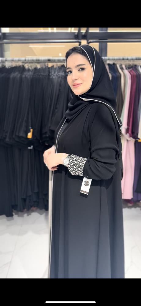 عباية قماش ملكي  دبل كلوش لف