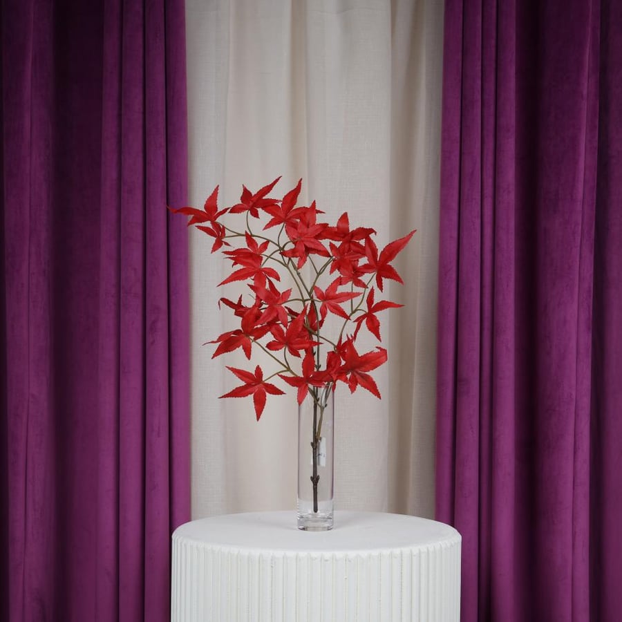 red autumn leaves