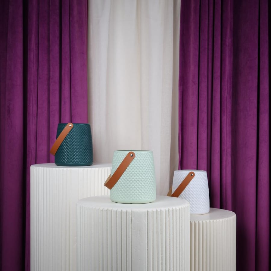 Apple plastic flower vase