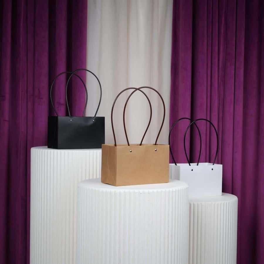 White Marble Hanging Bags Medium Dozen