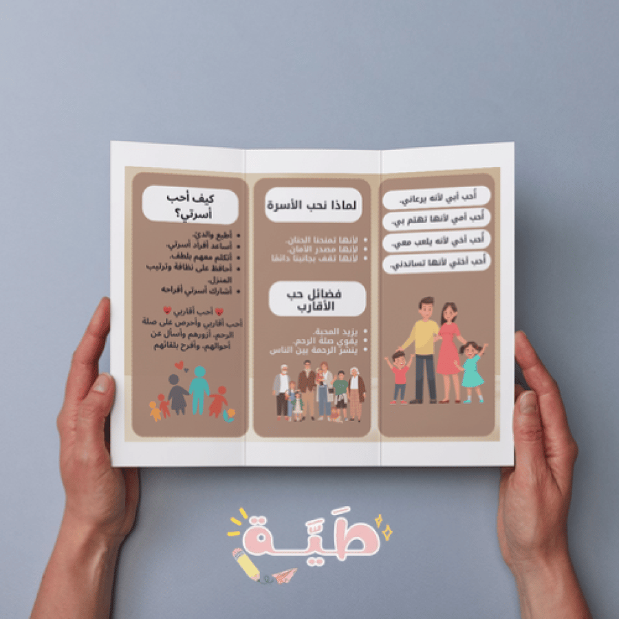 ‎مشروع اللغة العربية احب اسرتي الترم الاول ثاني ابتدائي .pdf