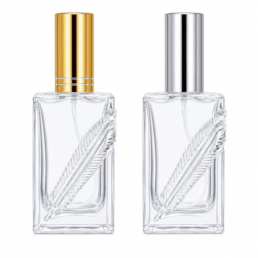 علب عطور برم فارغ 50مل شفاف -12 قطعة