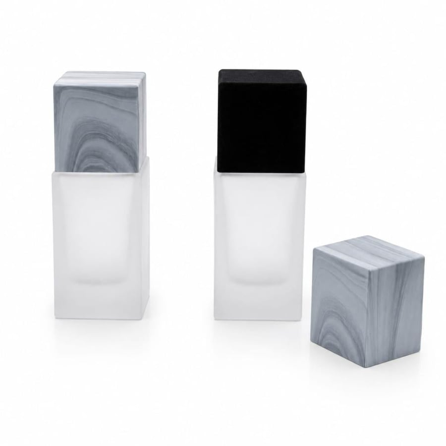 علب عطور بخاخ فارغ كبس 50 مل شكل ماتش- 12 قطعة