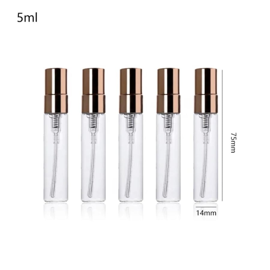 علب عطور بخاخ حديد فارغ -برم- 5 مل 12 قطعة فارغ