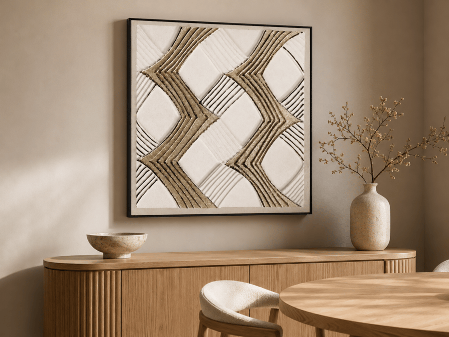 لوحة جدارية مودرن بتصميم جداري راق 100 في 100 سم