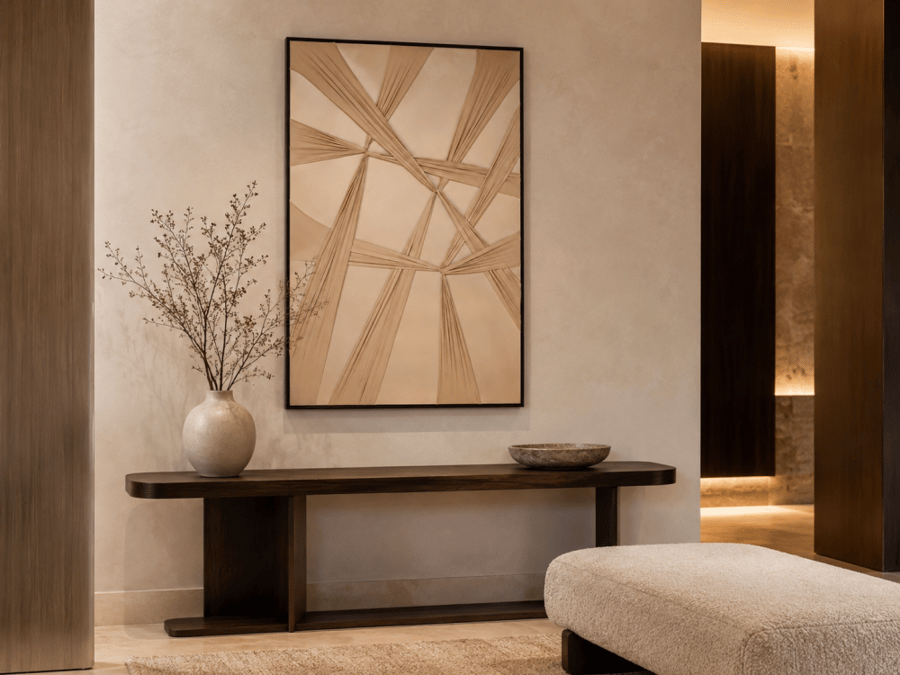 لوحة جدارية هندسية بلمسات هندسية 150 في 100 سم