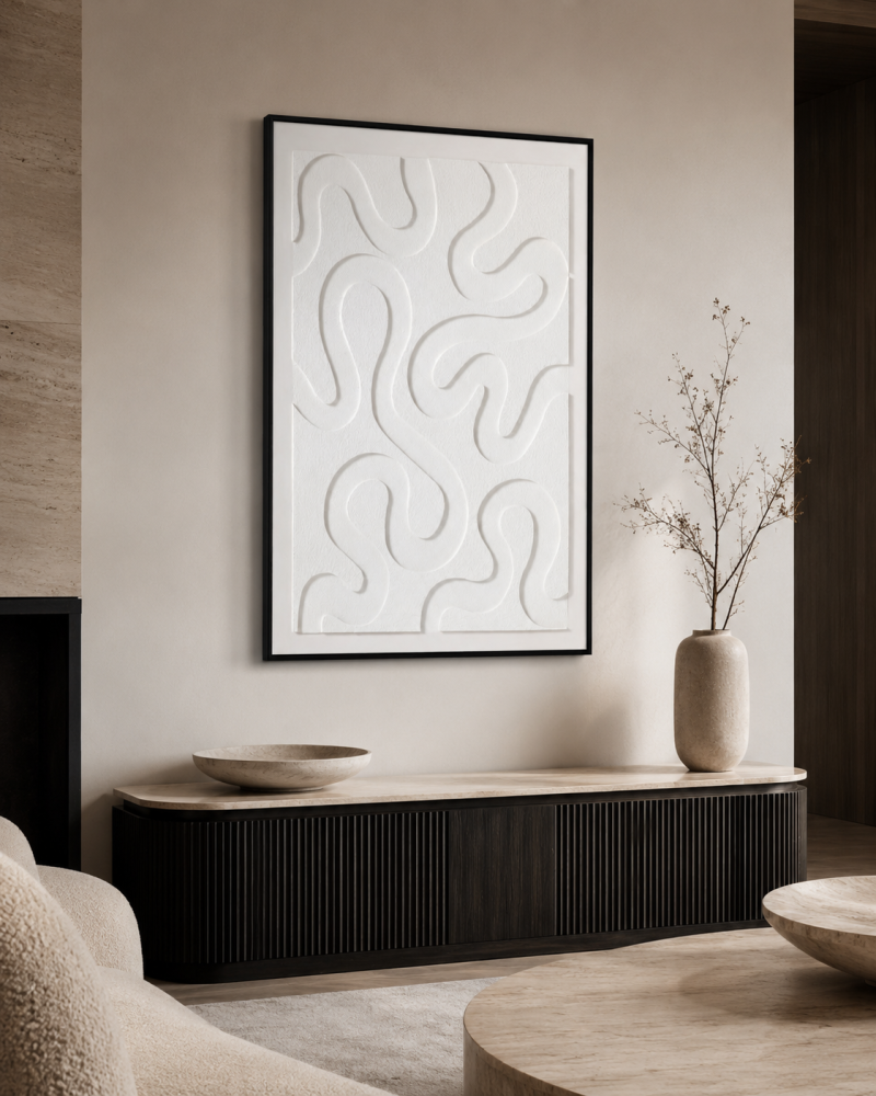 لوحة جدارية هندسية بنمط معماري مودرن 150 في 100 سم