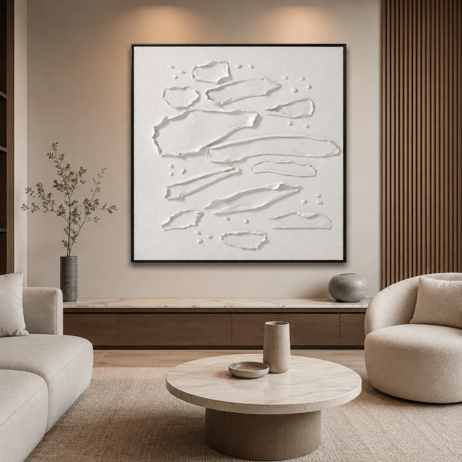 لوحة جدارية هندسية بتكوين هندسي 100 في 100 سم