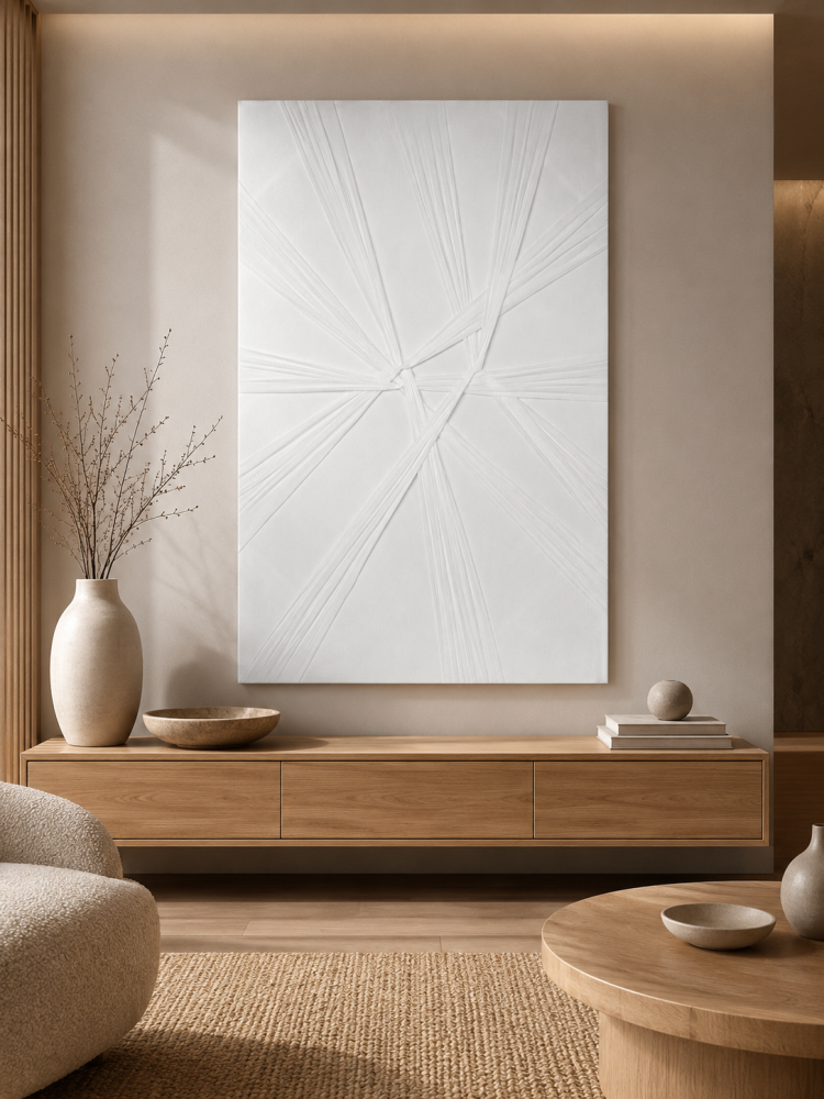لوحة جدارية هندسية بخطوط هندسية عصرية 150 في 100 سم