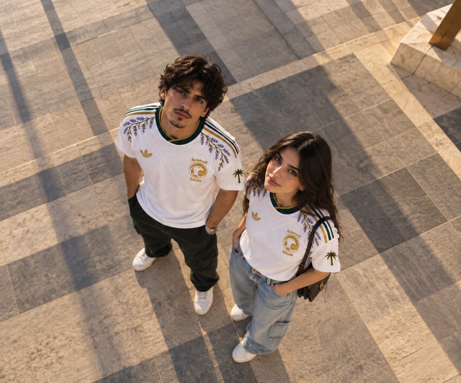 تيشرت المنتخب السعودي كأس العالم 2026 - نسخة الخزامى