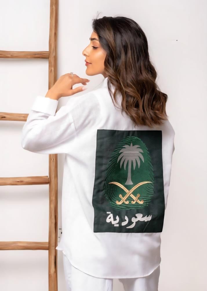 قميص اليوم الوطني السعودي – شعار المملكه