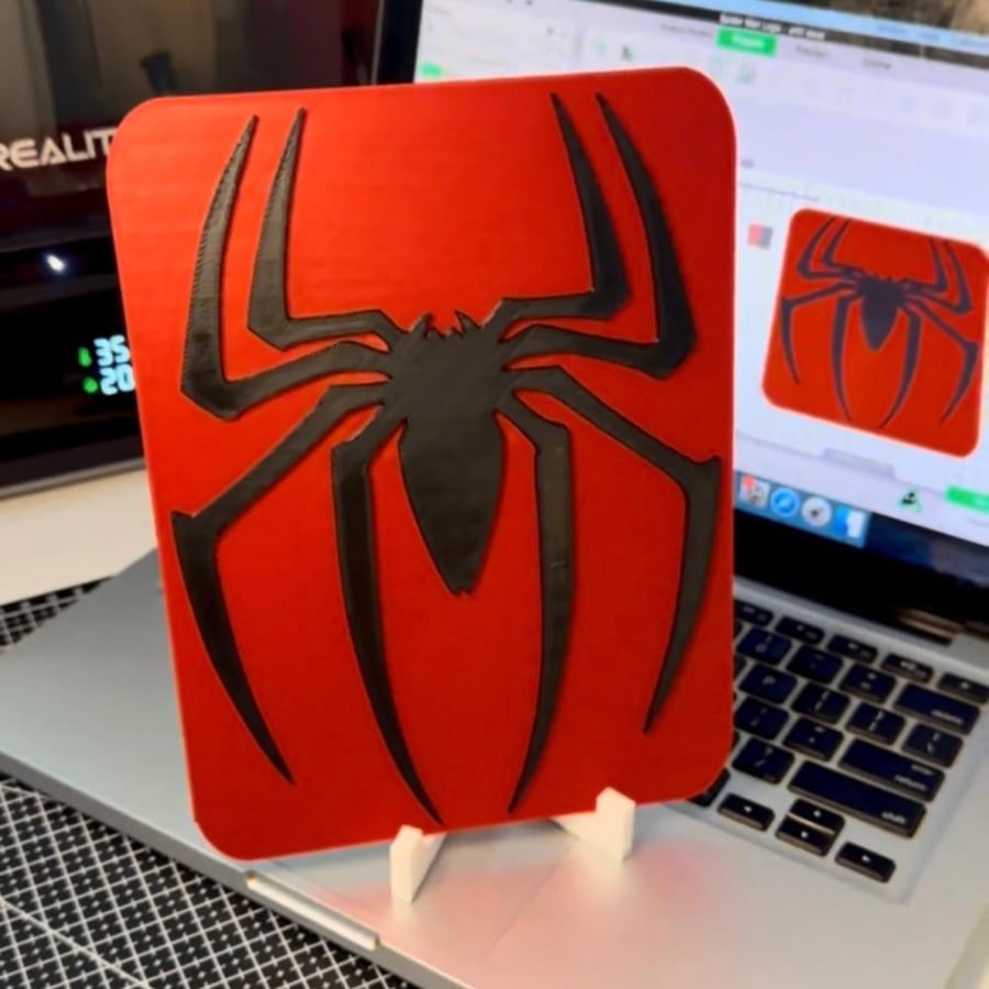 SpiderMan logo stand