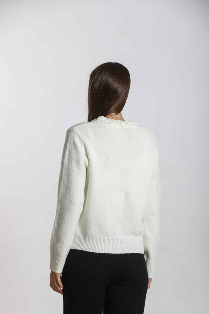 Plain wool coat with buttons