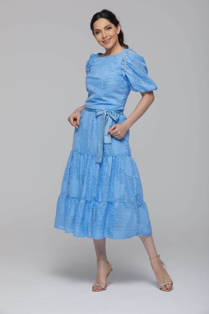T-shirt set with puffed sleeves