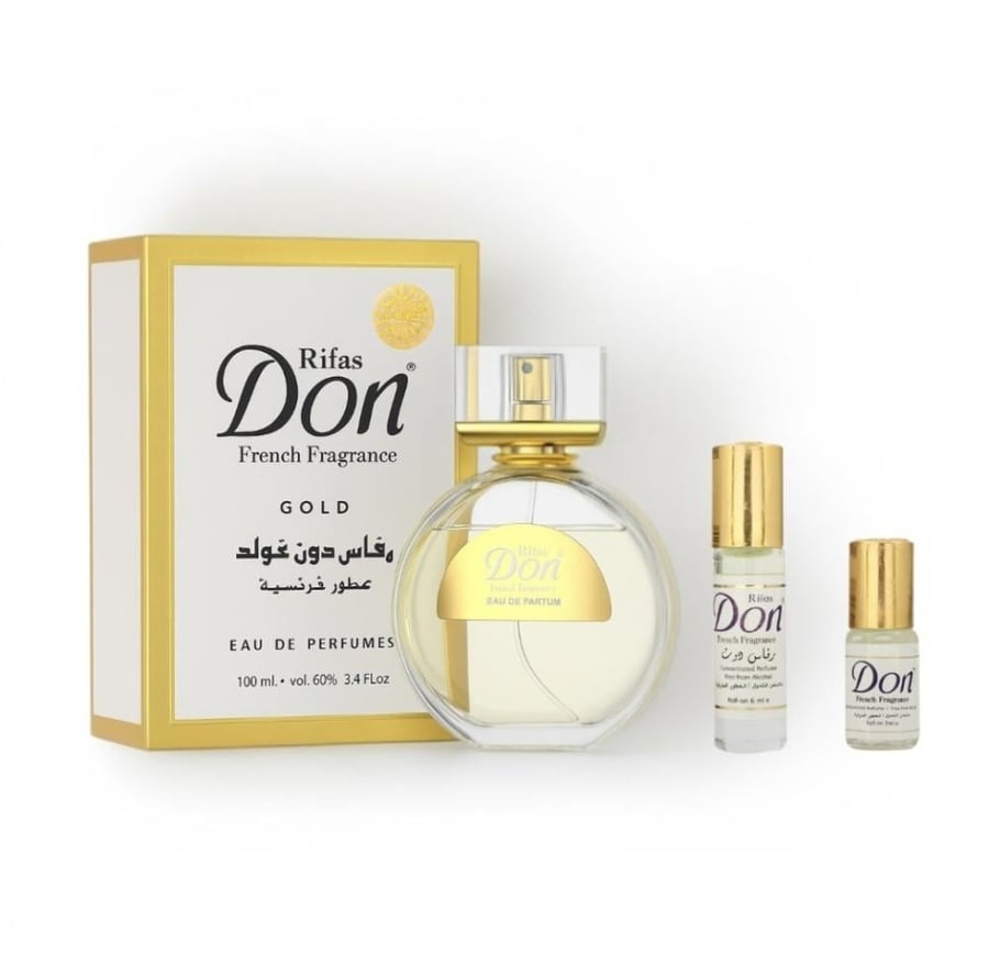 مجموعة عطور دون الابيض من رفاس 100ملي+6ملي+3ملي