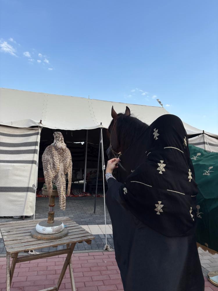 طرحة التأسيس مطرزة بالذهبي