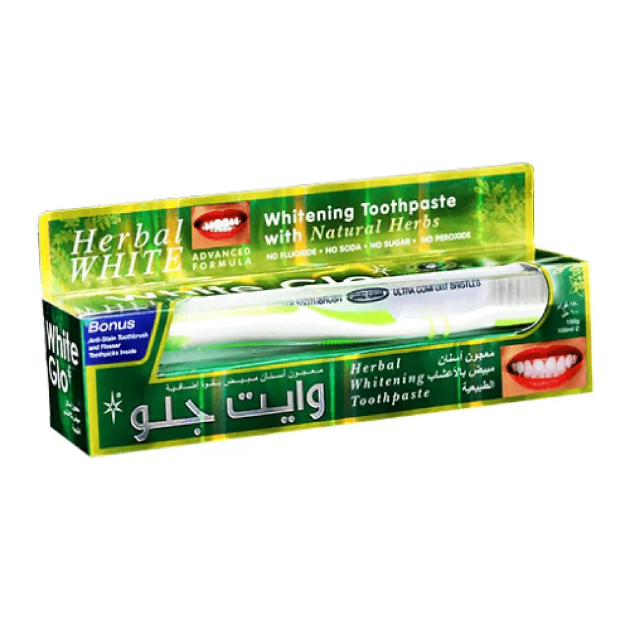 وايت جلو معجون اسنان 100مل مبيض بالاعشاب