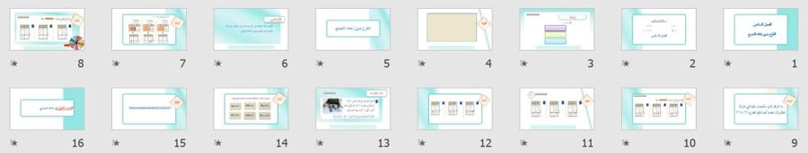 عرض بوربوينت لدرس الطرح بدون إعادة تجميع (الفصل السادس)