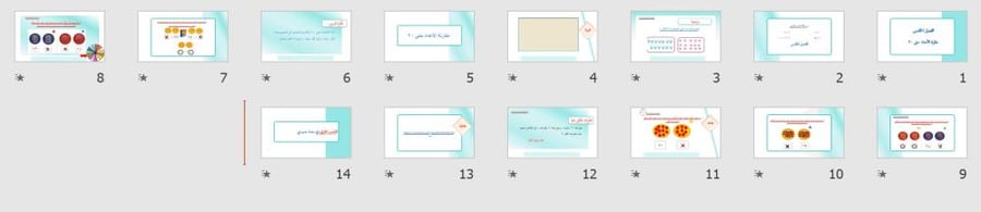 عرض بوربوينت لدرس مقارنة الأعداد حتى ٢٠ (الفصل الخامس)