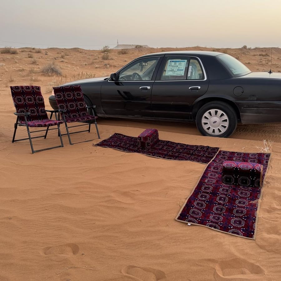 طقم جلسات مدات + مراكي + شنطة