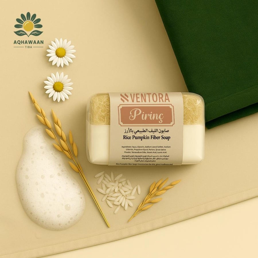 Natural rice loofah soap