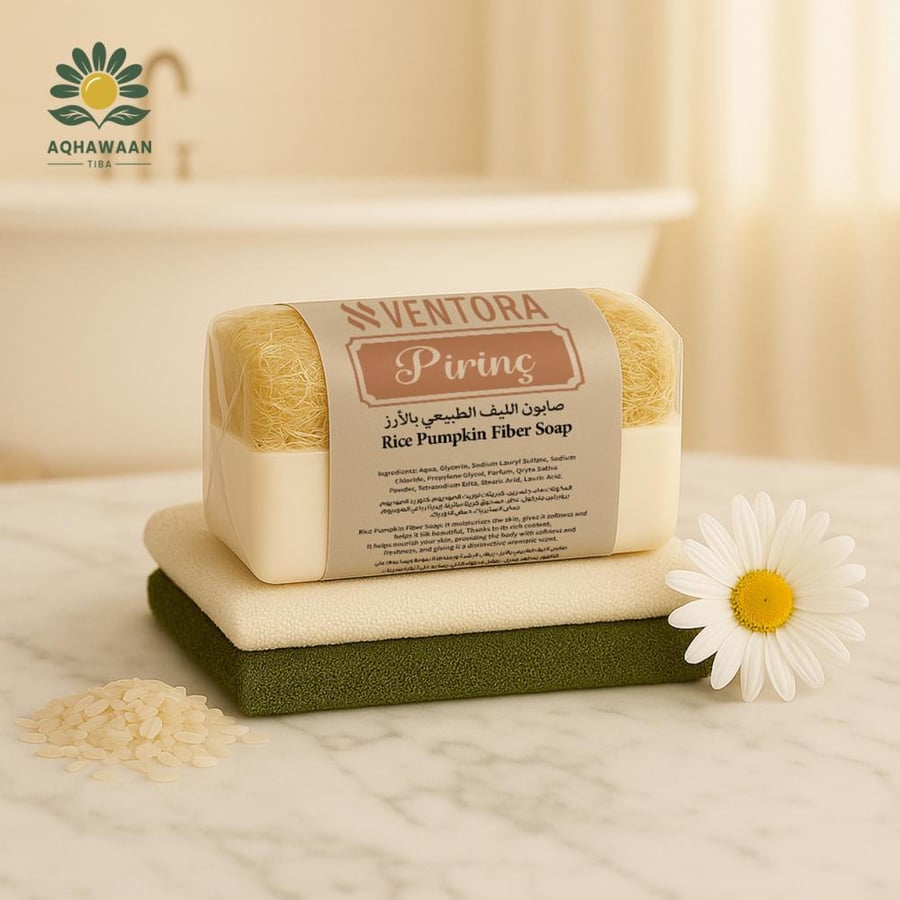 Natural rice loofah soap