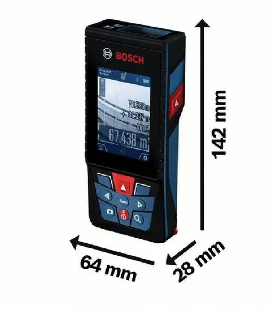 جهاز قياس الليزر الاحترافي بوش - 150متر - كاميرا مدمجة - GLM 150-27 C